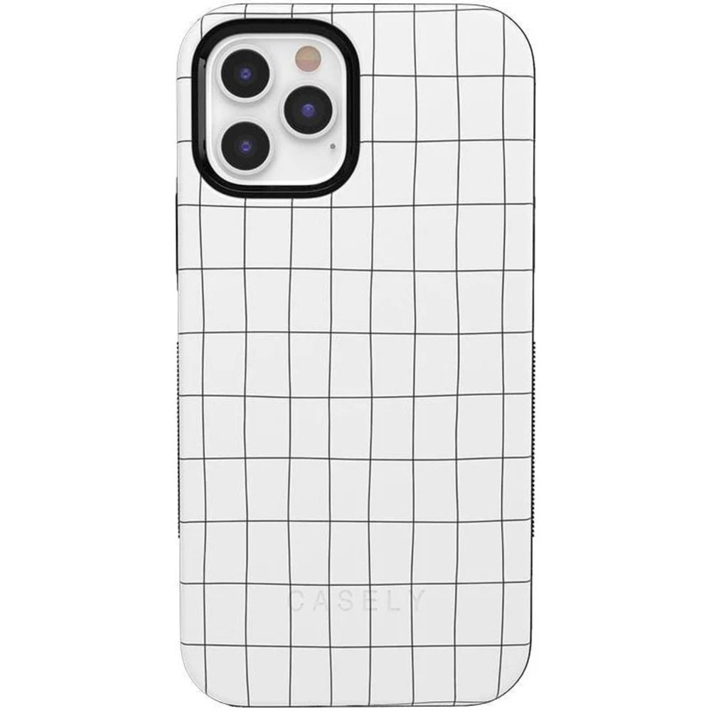 Black and White Grid Phone Case